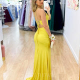 Shanghai Glitter Gown - Yellow