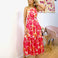 Siena Floral Satin Maxi Dress - Pink