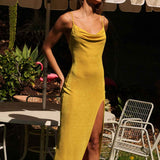 Slinky Slip Dress - Butterscotch