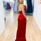 Taipei Satin Gown - Red