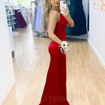 Taipei Satin Gown - Red