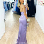 Taipei Satin Gown Lilac