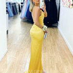 Taipei Satin Gown Yellow