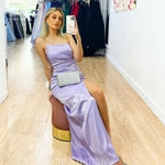 Taipei Satin Gown Lilac