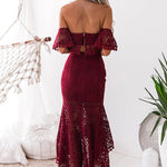 Celine Lace Set - Wine - Miss Runway Boutique
