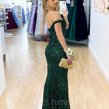 Valerie Sequin Gown - Emerald Green