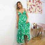 Verona Maxi Dress - Green Print