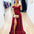 Victoria Satin Gown - Wine