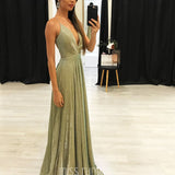 Vivien Glitter Gown - Sage