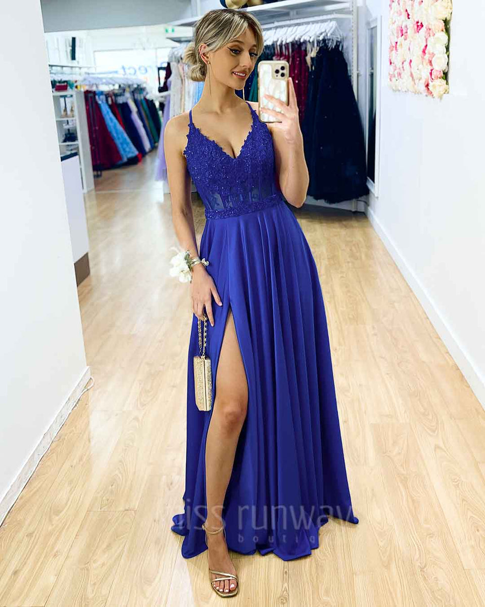 Zoe Gown - Royal Blue **[EXCLUSIVE]
