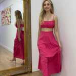 Heloise Maxi Skirt - Hot Pink