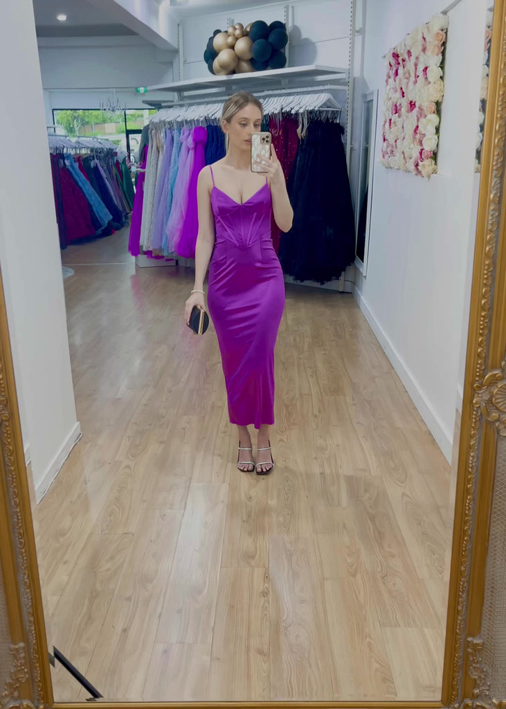 Sofia Midi Dress - Violet