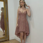 Marilyn Lace Dress - Mauve