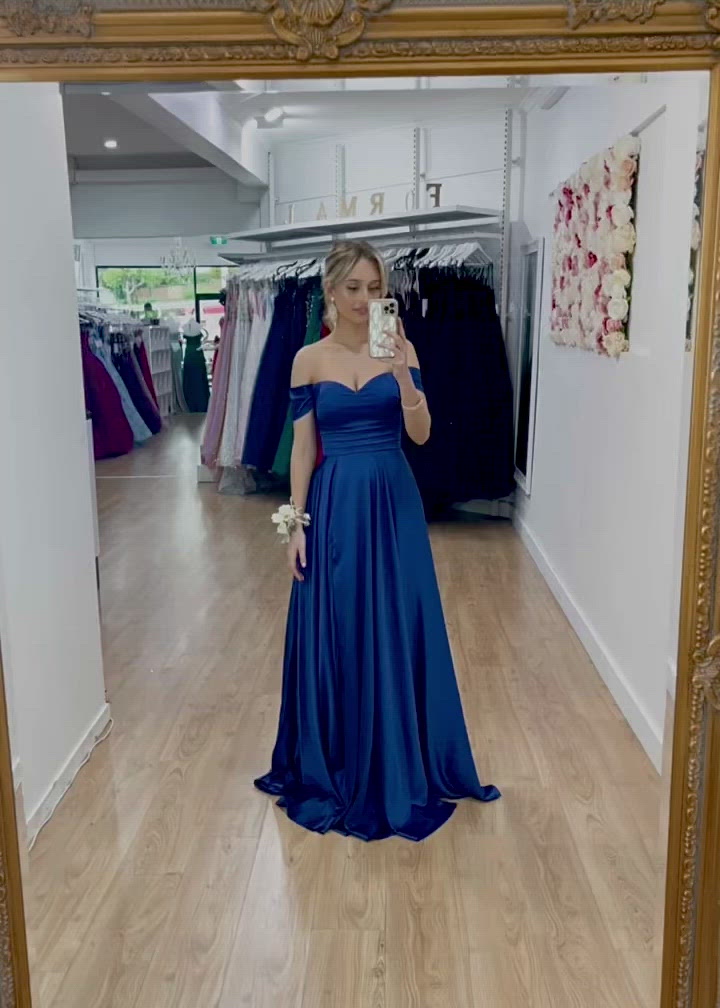 Victoria Satin Gown - Cobalt.jpg