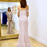 Carmen Glitter Gown - Musk