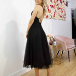 Charlotte Midi Dress - Black