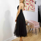 Charlotte Midi Dress - Black
