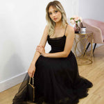 Charlotte Midi Dress - Black