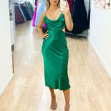 Chaya Slip Dress - Emerald