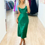 Chaya Slip Dress - Emerald