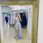 Monroe Glitter Gown - Periwinkle