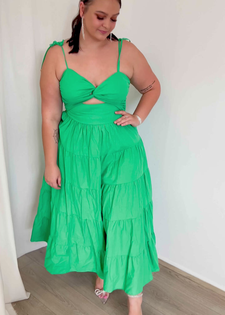 Dominique Maxi Dress - Green