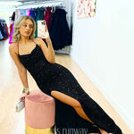 Diva Sequin Gown Black