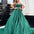 Zahara Satin Gown - Bottle Green