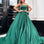 Zahara Satin Gown - Bottle Green