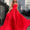 Zahara Satin Gown - Red