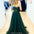 Hadley Tulle Glitter Gown - Emerald