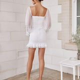 Harriette Mini Dress - White