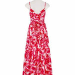Verona Maxi Print Dress - Red