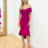 Brienne Midi Dress - Fuchsia