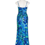 Cassie Maxi Dress - Green/Blue Print