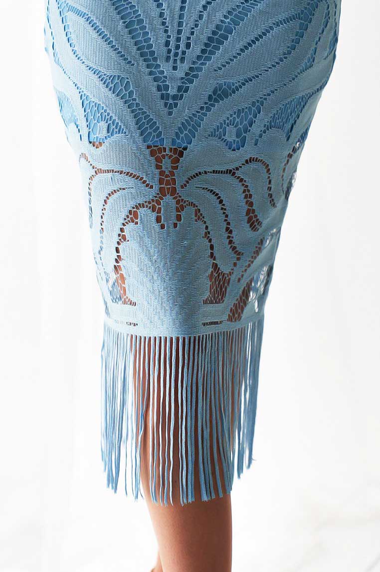 Buy Khaleesi Lace Midi Dress - Baby Blue AU16 Buy Khaleesi Lace Midi Dress - Baby Blue AU16