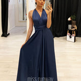 Kirsty Multi Wrap Dress - Steel Blue