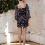MaryKate Floral Dress - Black