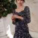 MaryKate Floral Dress - Black