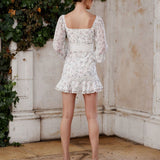 MaryKate Floral Dress - White