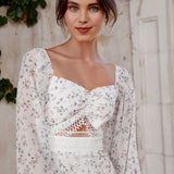 MaryKate Floral Dress - White