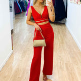Miley Jumpsuit - Cherry
