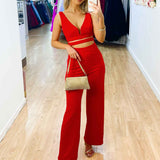 Miley Jumpsuit - Cherry