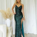 Neva Sequin Gown - Emerald