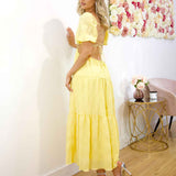 Olga Maxi Dress - Yellow